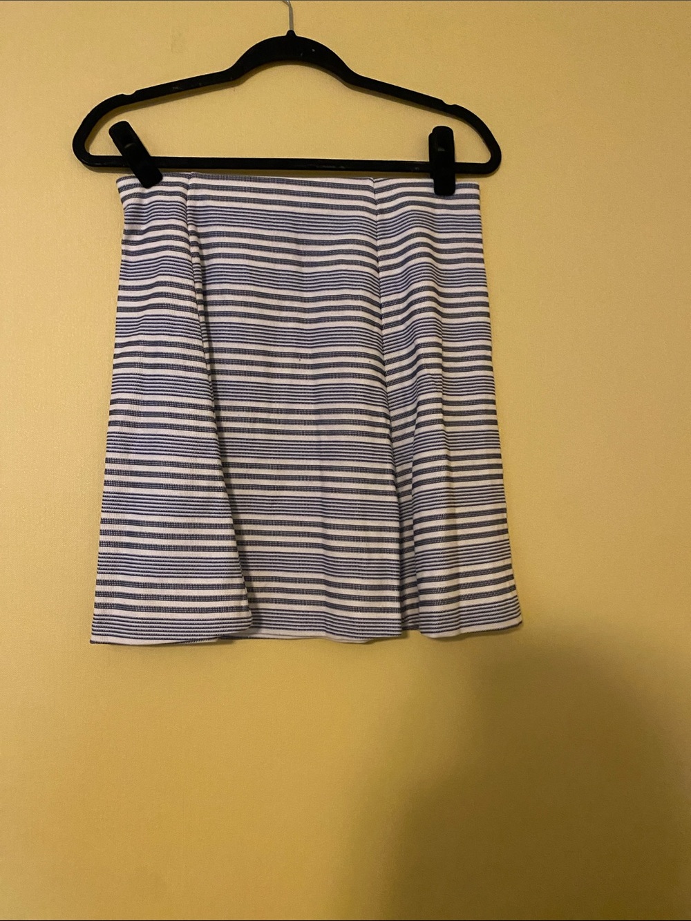 Banana Republic Factory Navy and White Striped Mini Skirt